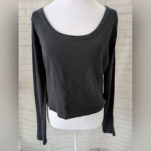 Hollister Black Knit Long Sleeve Top